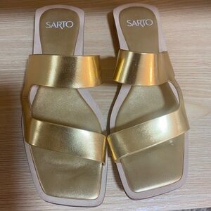 Sarto Women's Gold Sandals
